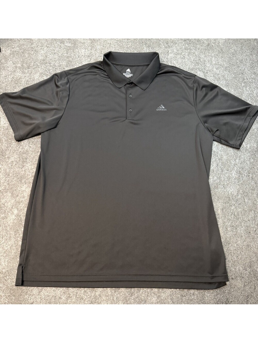 Adidas Primegreen Mens 3XLT Black Performance Golf Polo Shirt Big Tall